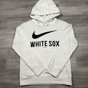 Nike Chicago White Sox MLB Youth Small (8) White Hoodie New